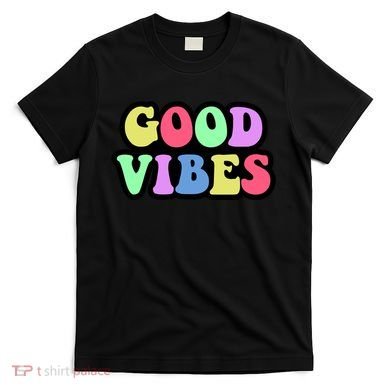 70s Retro Groovy Hippie Good Vibes Bold T-Shirt
