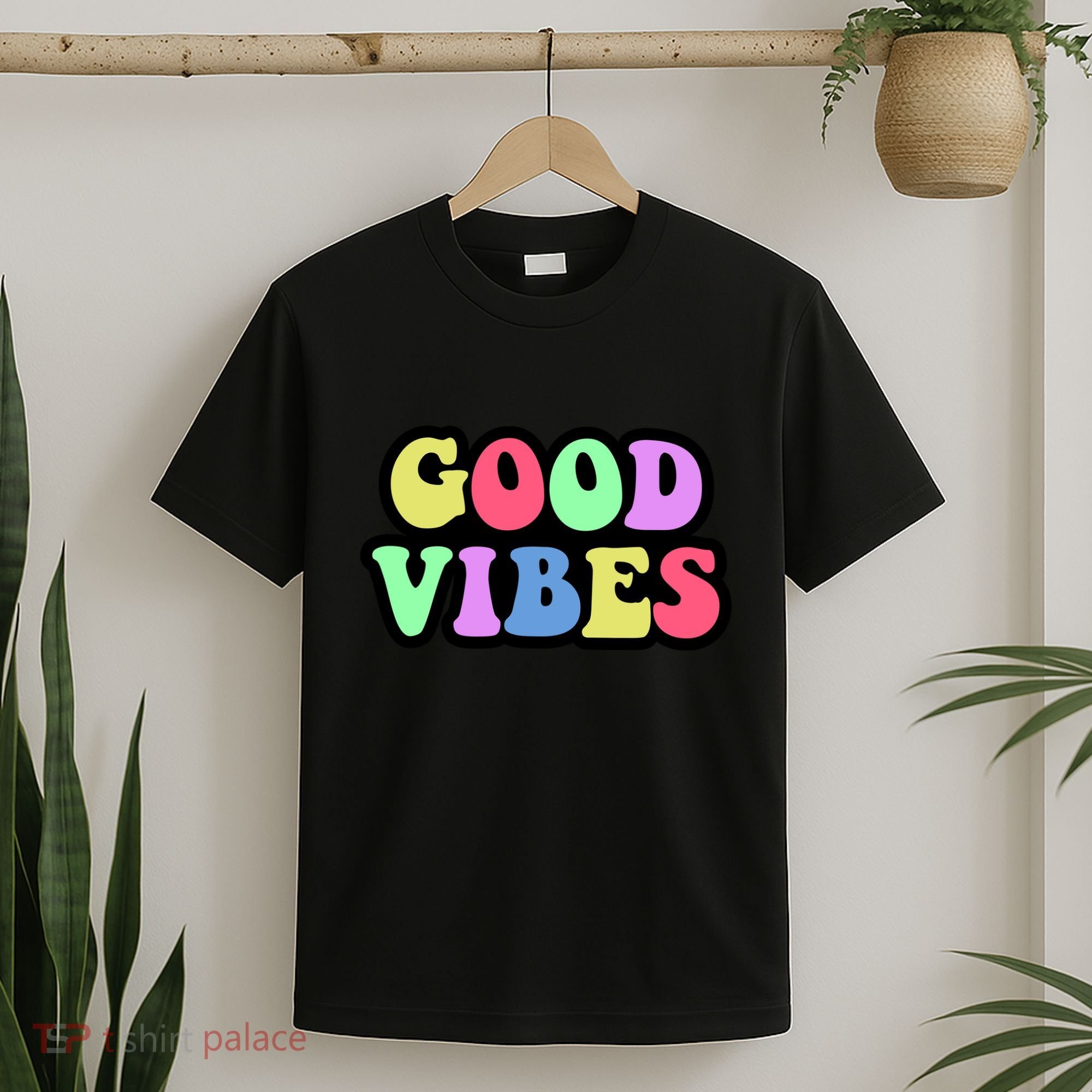 70s Retro Groovy Hippie Good Vibes Bold T-Shirt