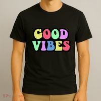 70s Retro Groovy Hippie Good Vibes Bold T-Shirt thumb 3