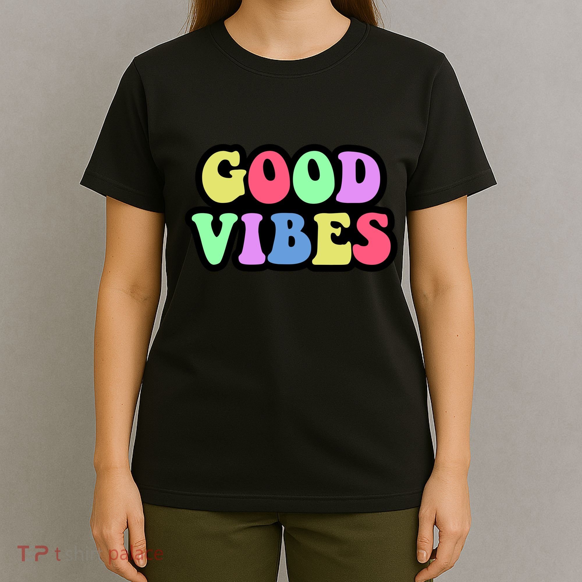 70s Retro Groovy Hippie Good Vibes Bold T-Shirt