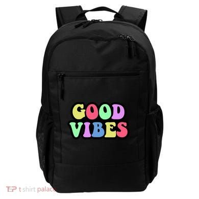 70s Retro Groovy Hippie Good Vibes Bold Backpack