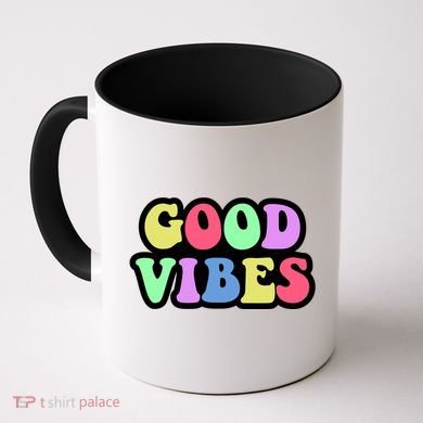 70s Retro Groovy Hippie Good Vibes Bold Coffee Mug