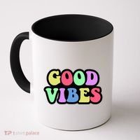 70s Retro Groovy Hippie Good Vibes Bold Coffee Mug thumb 0