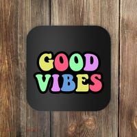 70s Retro Groovy Hippie Good Vibes Bold Coaster thumb 0