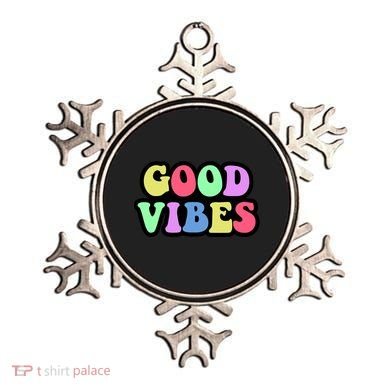 70s Retro Groovy Hippie Good Vibes Bold Ornament