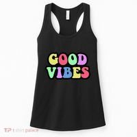70s Retro Groovy Hippie Good Vibes Bold Women's Tank Top thumb 0