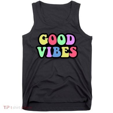 70s Retro Groovy Hippie Good Vibes Bold Tank Top