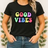 70s Retro Groovy Hippie Good Vibes Bold Women's T-Shirt thumb 2