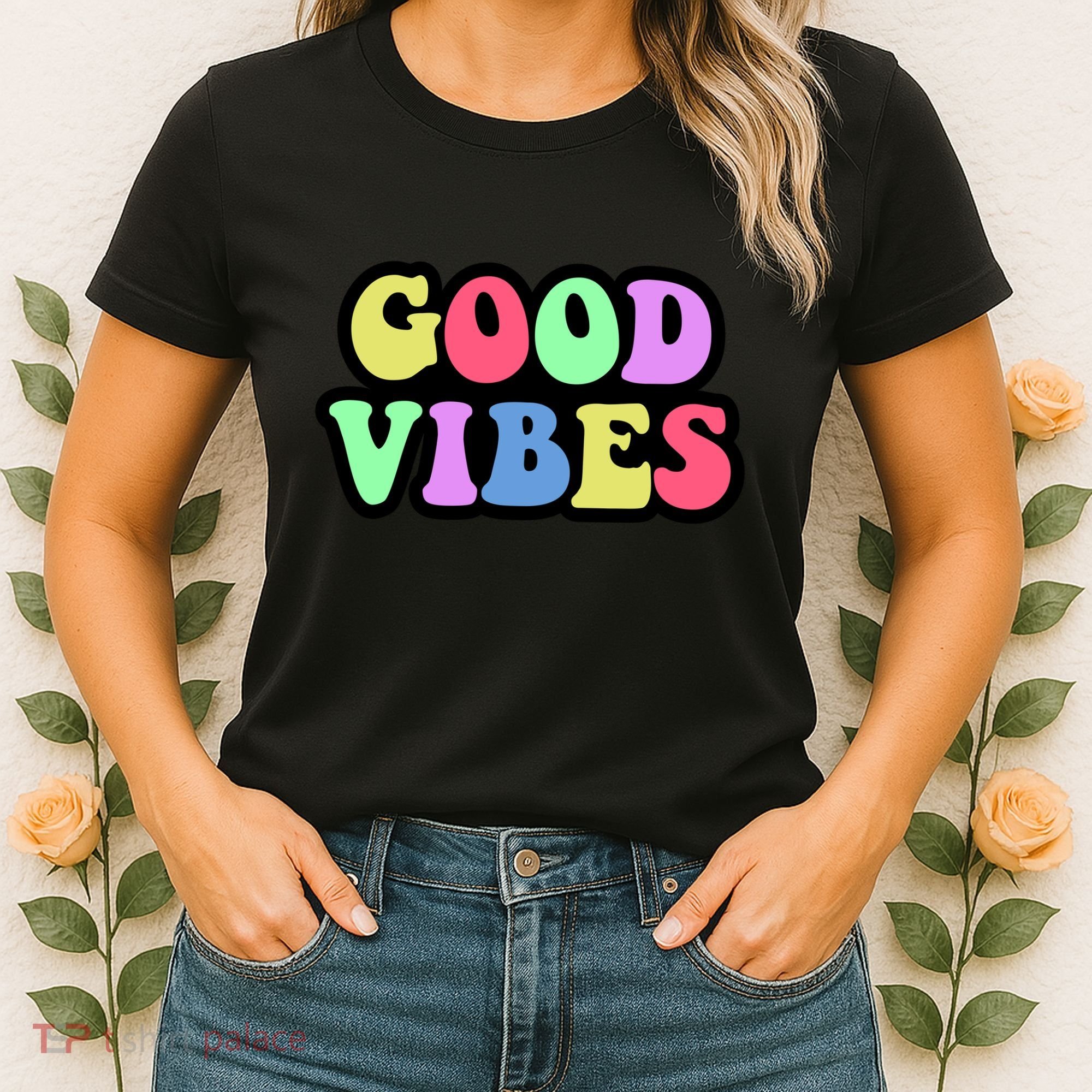 70s Retro Groovy Hippie Good Vibes Bold Women's T-Shirt