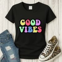 70s Retro Groovy Hippie Good Vibes Bold Women's T-Shirt thumb 3