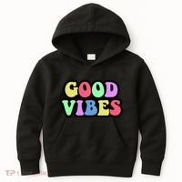 70s Retro Groovy Hippie Good Vibes Bold Kids Hoodie thumb 0