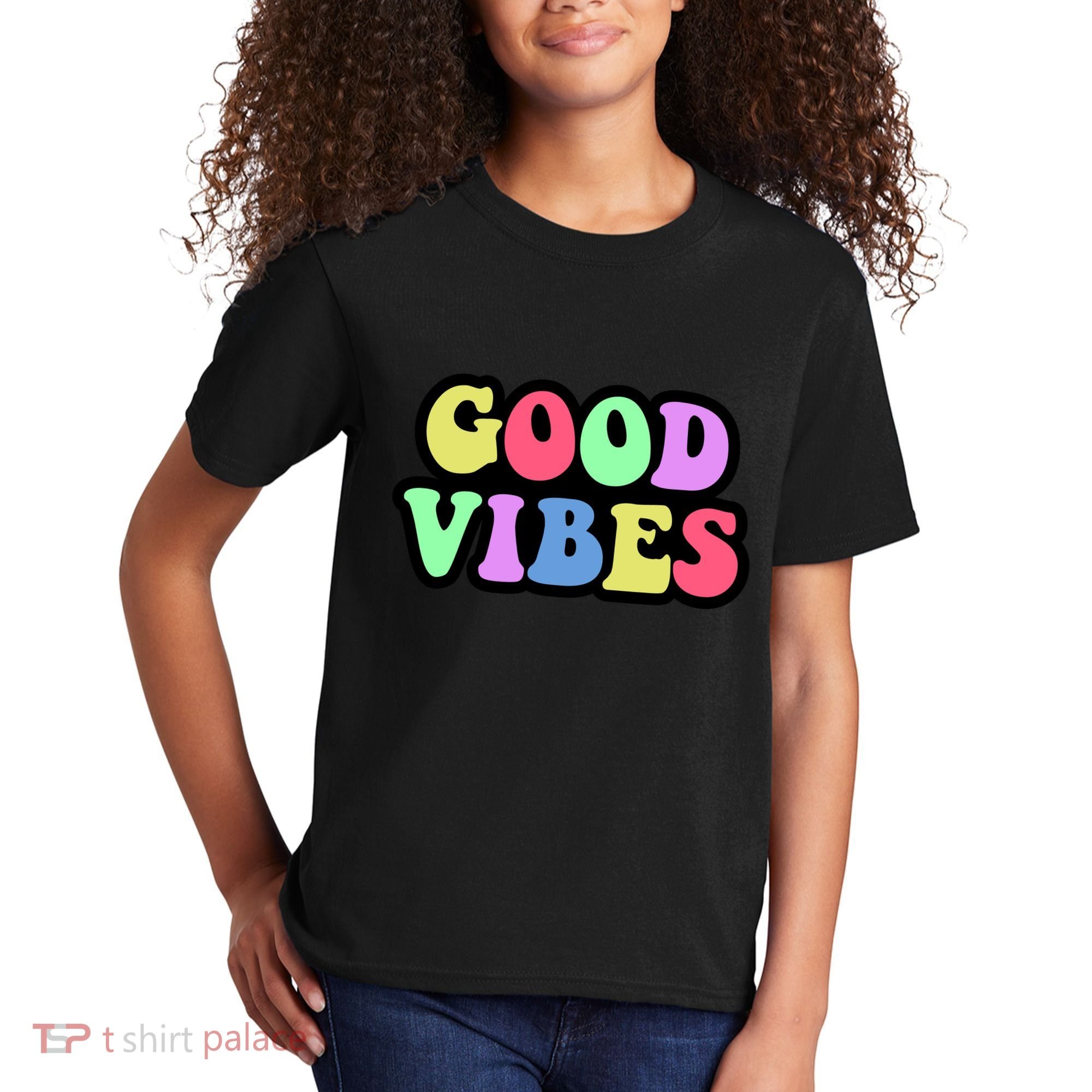 70s Retro Groovy Hippie Good Vibes Bold Kids T-Shirt