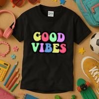 70s Retro Groovy Hippie Good Vibes Bold Kids T-Shirt thumb 3