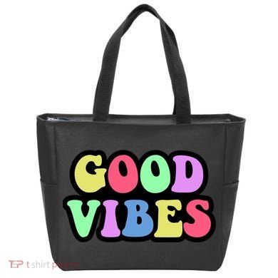 70s Retro Groovy Hippie Good Vibes Bold Bag
