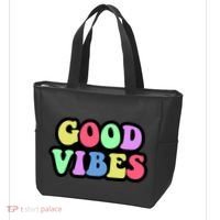70s Retro Groovy Hippie Good Vibes Bold Tote Bag thumb 3