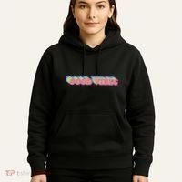70s Retro Groovy Hippie Good Vibes Repeat Hoodie thumb 5