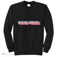 70s Retro Groovy Hippie Good Vibes Repeat Sweatshirt thumb 0