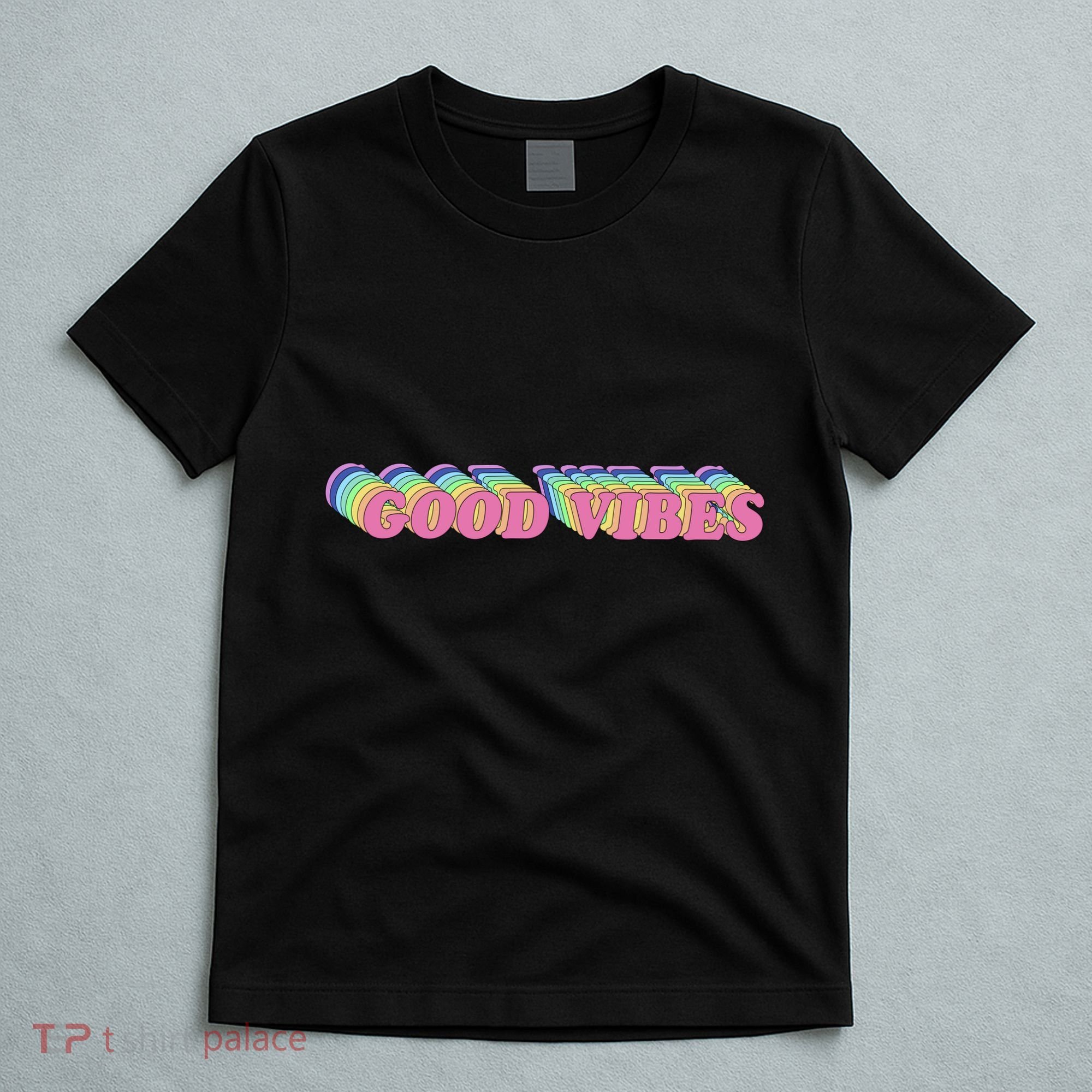 70s Retro Groovy Hippie Good Vibes Repeat T-Shirt
