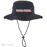 70s Retro Groovy Hippie Good Vibes Repeat Bucket Hat thumb 0