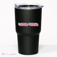 70s Retro Groovy Hippie Good Vibes Repeat Tumbler thumb 0