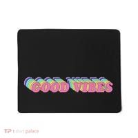 70s Retro Groovy Hippie Good Vibes Repeat Mousepad thumb 0