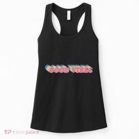 70s Retro Groovy Hippie Good Vibes Repeat Women's Tank Top thumb 0