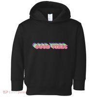 70s Retro Groovy Hippie Good Vibes Repeat Toddler Hoodie thumb 0