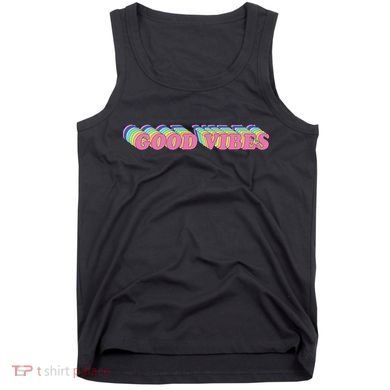 70s Retro Groovy Hippie Good Vibes Repeat Tank Top