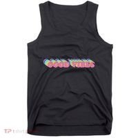 70s Retro Groovy Hippie Good Vibes Repeat Tank Top thumb 0