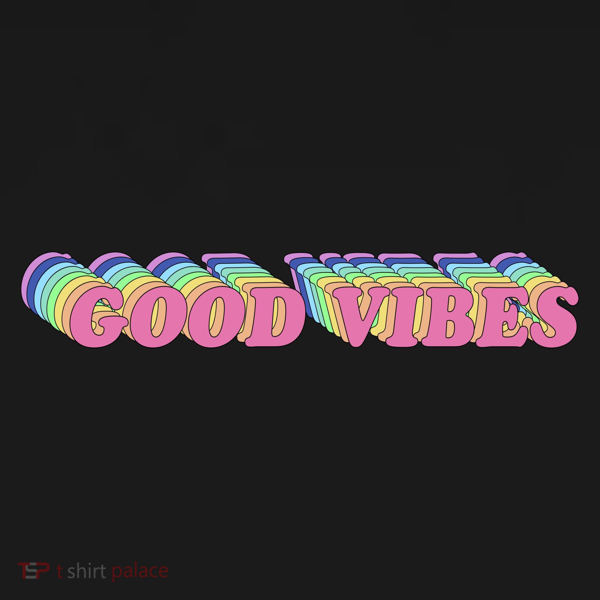 70s Retro Groovy Hippie Good Vibes Repeat Toddler T-Shirt