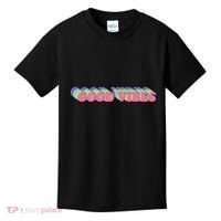 70s Retro Groovy Hippie Good Vibes Repeat Kids T-Shirt thumb 0