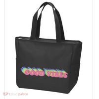 70s Retro Groovy Hippie Good Vibes Repeat Tote Bag thumb 3