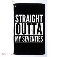 70th Birthday - Straight Outta My Seventies Golf Towel thumb 0