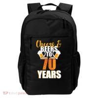 70th Birthday Cheers & Beers To 70 Years Backpack thumb 0