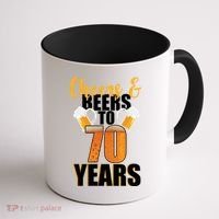 70th Birthday Cheers & Beers To 70 Years Coffee Mug thumb 1