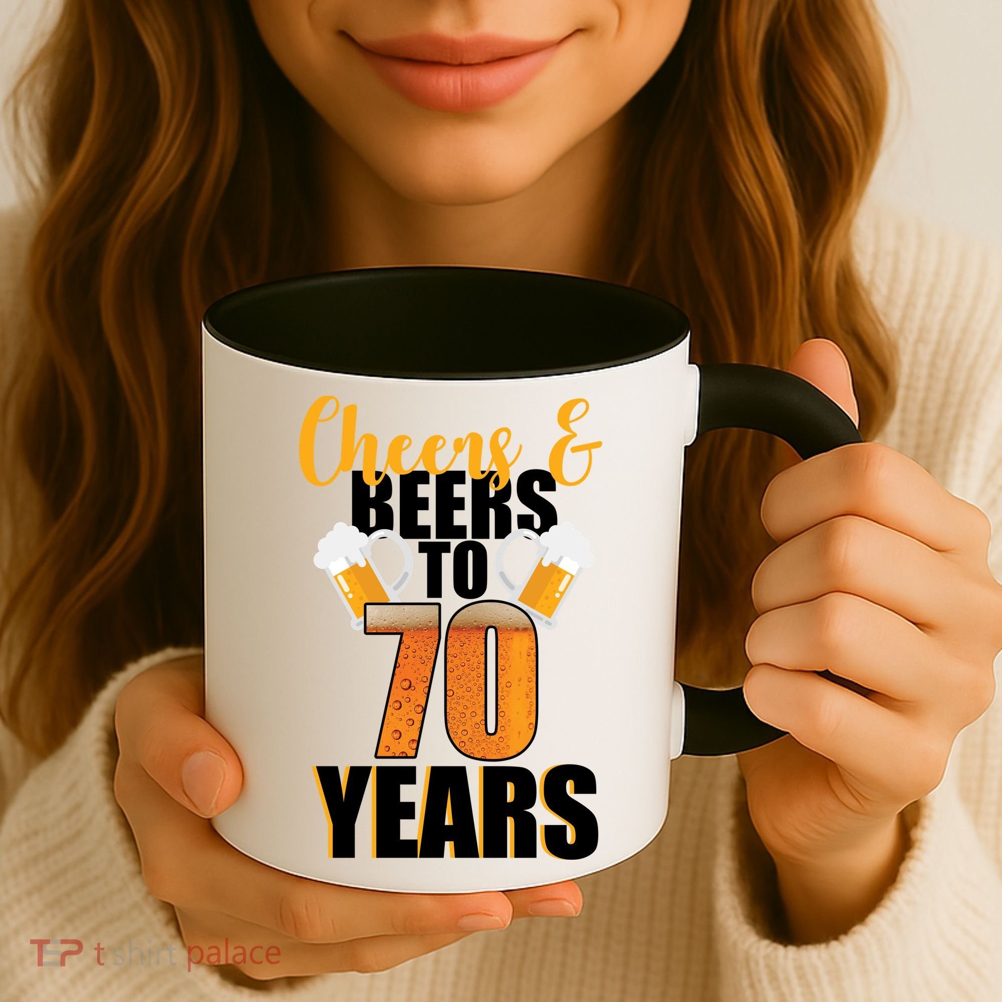 70th Birthday Cheers & Beers To 70 Years Coffee Mug