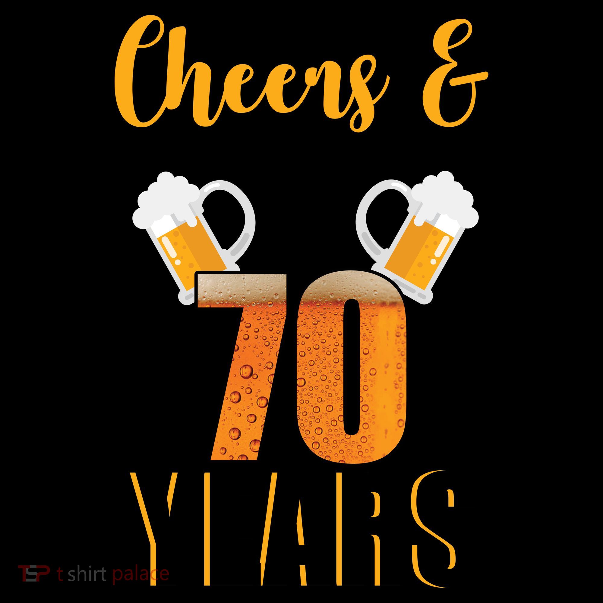 70th Birthday Cheers & Beers To 70 Years Coffee Mug