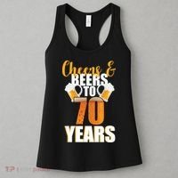 70th Birthday Cheers & Beers To 70 Years Women's Tank Top thumb 3