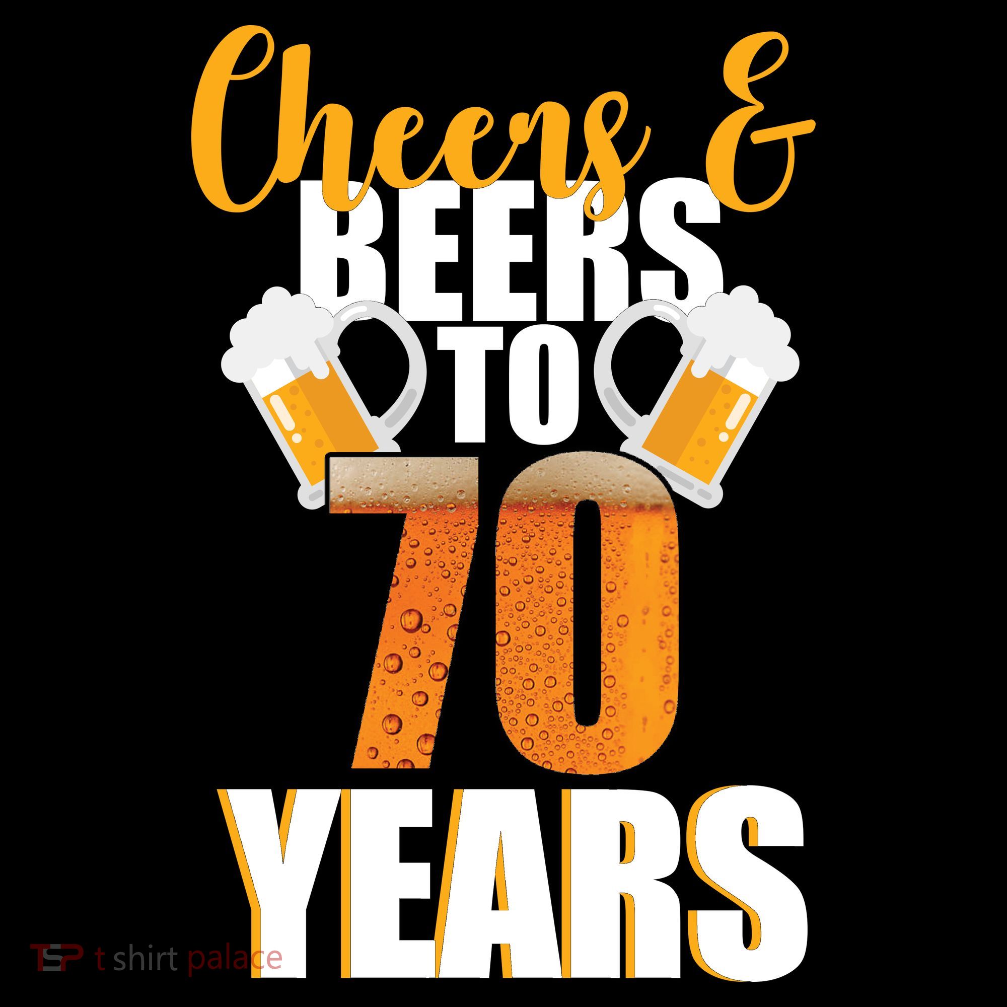 70th Birthday Cheers & Beers To 70 Years Women's Tank Top