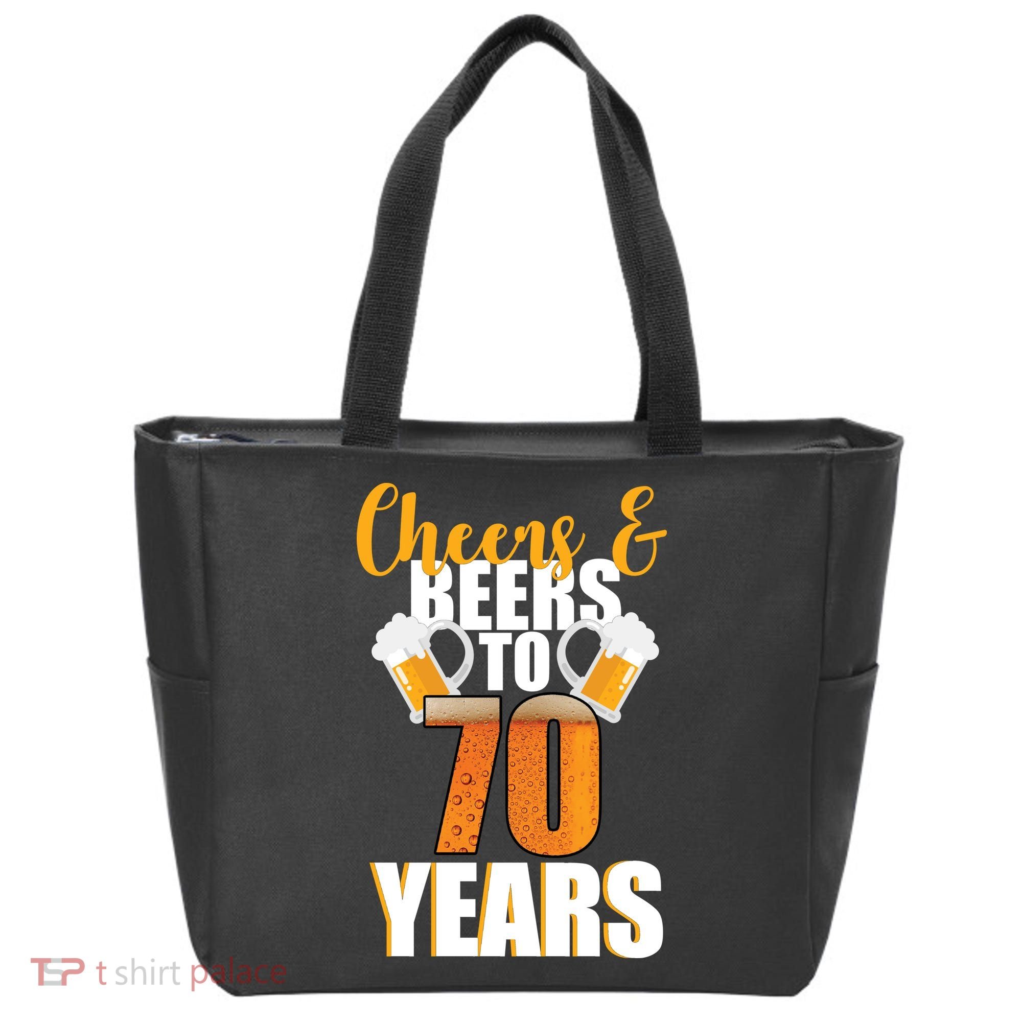 70th Birthday Cheers & Beers To 70 Years Tote Bag