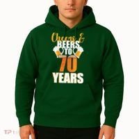 70th Birthday Cheers & Beers To 70 Years Hoodie thumb 2