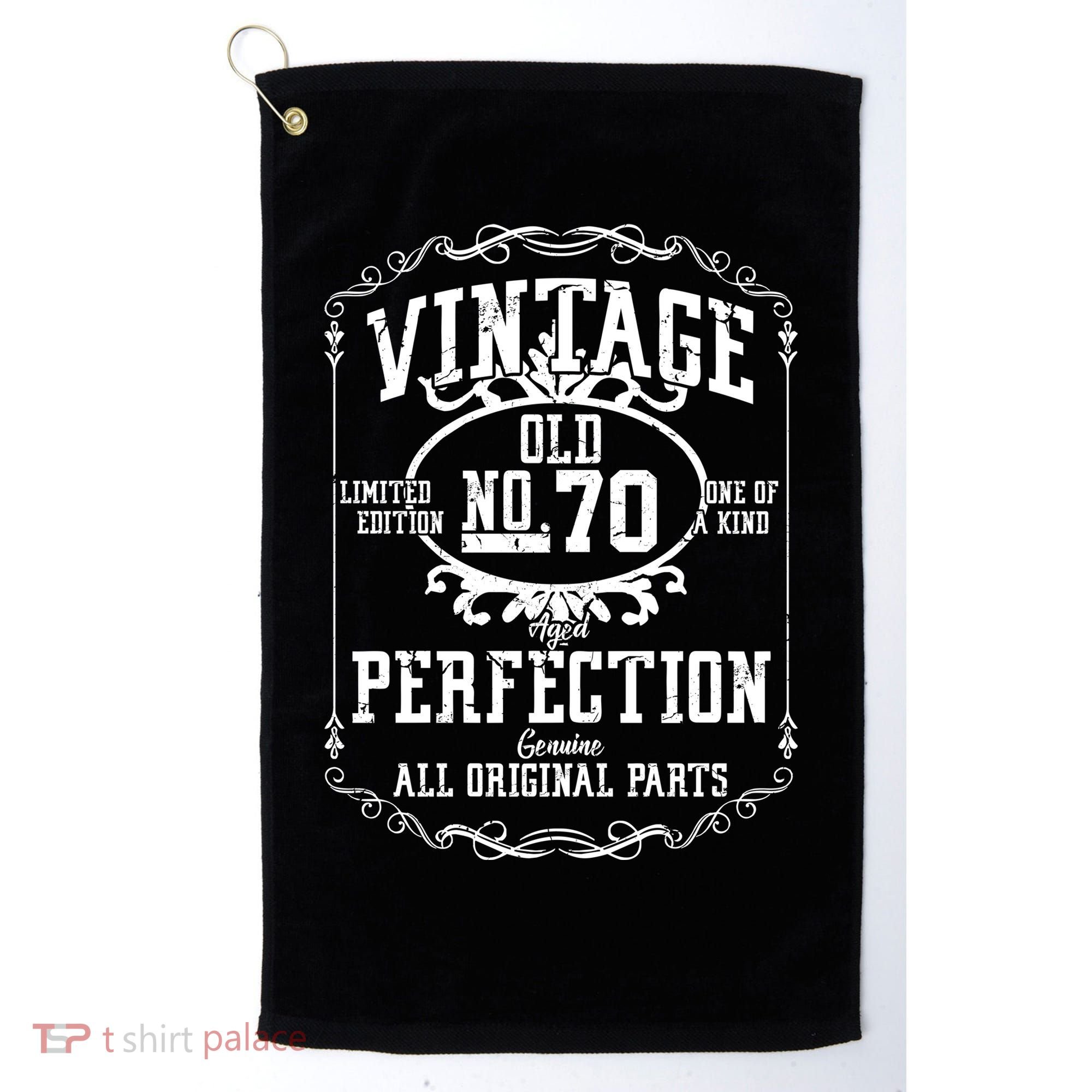 70th Birthday Genuine All Original Parts Golf Towel
