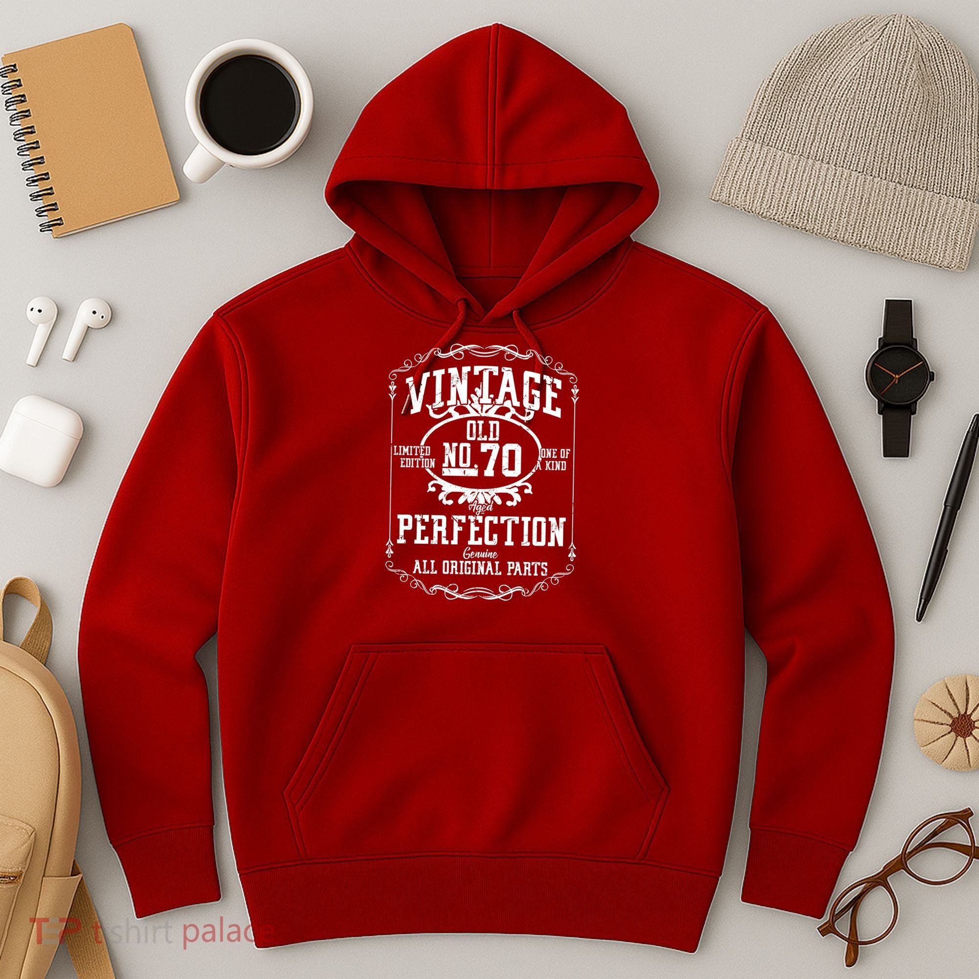 70th Birthday Genuine All Original Parts Hoodie