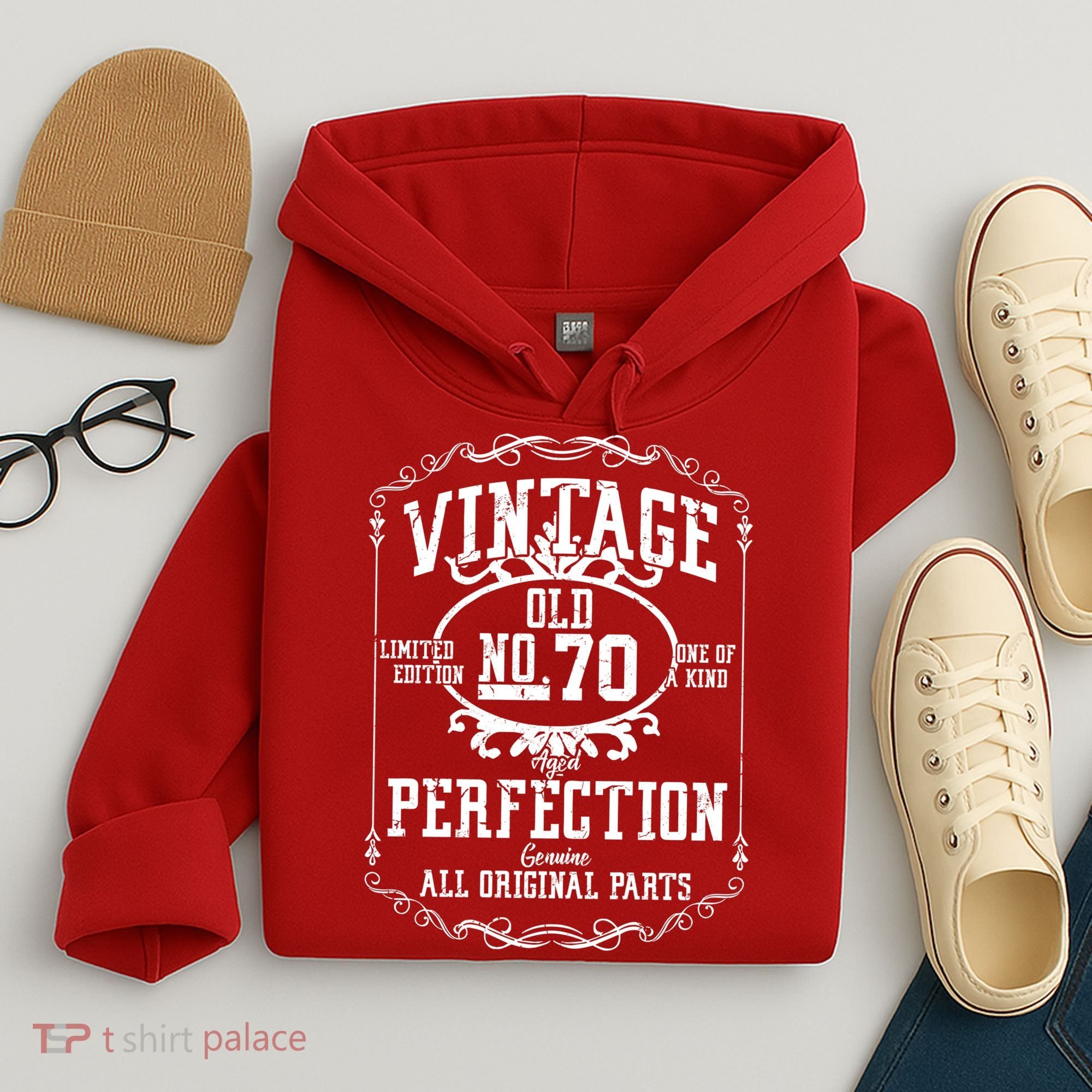 70th Birthday Genuine All Original Parts Hoodie