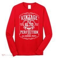 70th Birthday Genuine All Original Parts Long Sleeve Shirt thumb 0