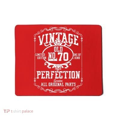 70th Birthday Genuine All Original Parts Mousepad