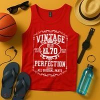70th Birthday Genuine All Original Parts Tank Top thumb 4