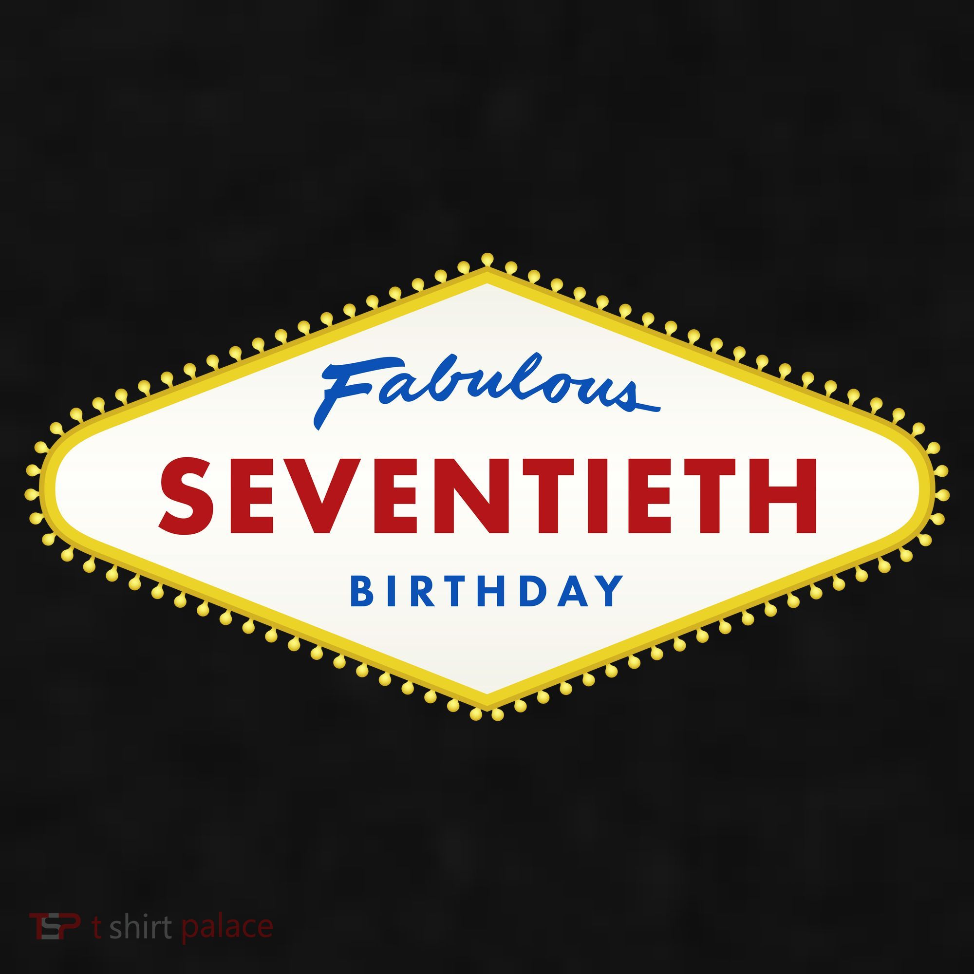 70th Birthday Las Vegas Fabulous Seventieth Ladies PosiCharge Tri-Blend Wicking Tank
