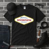70th Birthday Las Vegas Fabulous Seventieth Tall T-Shirt thumb 3