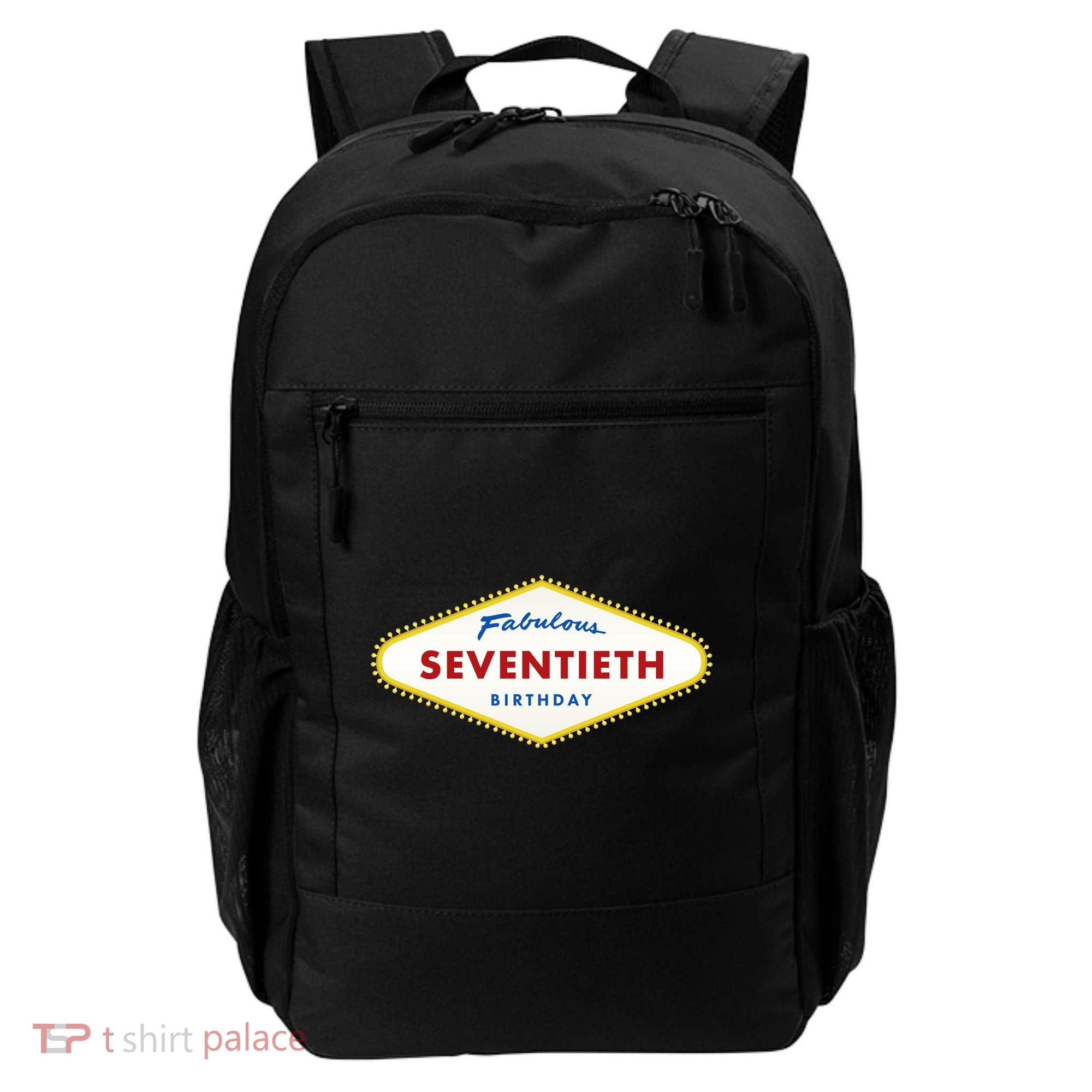 70th Birthday Las Vegas Fabulous Seventieth Backpack